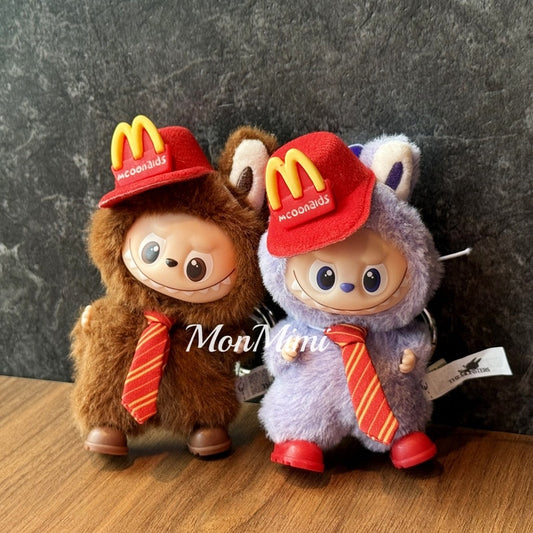 10cm Mini Monsters Labubu Cloth McD’s Mini Staff Costume-Lm002