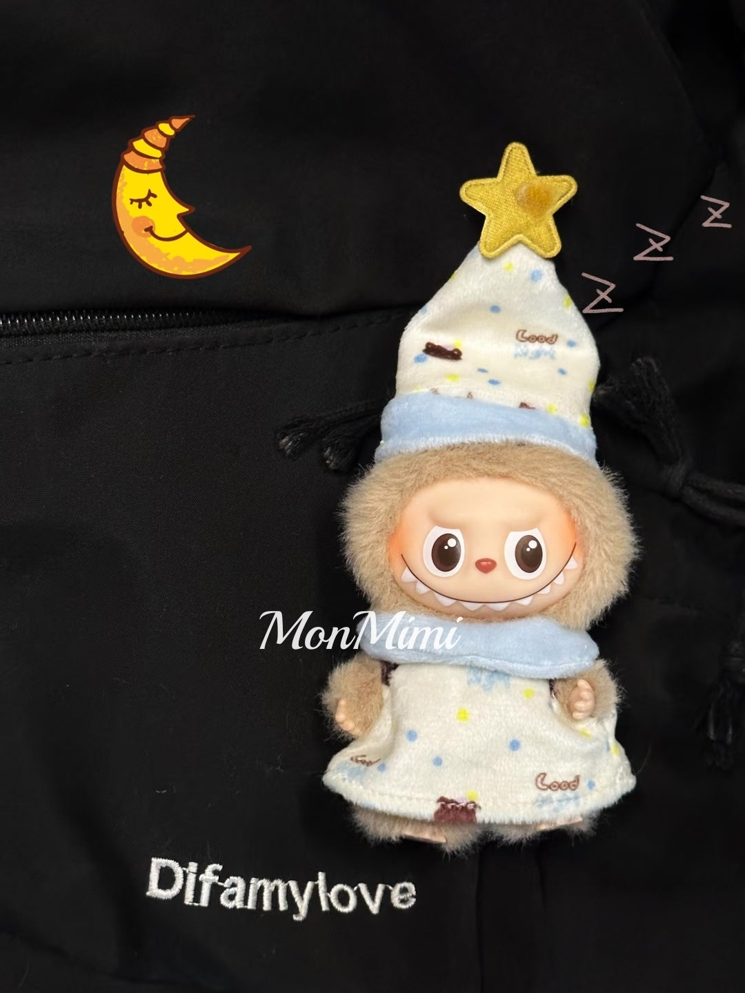 10cm Mini Monsters Labubu Cloth Star Pajama Set-Lm003