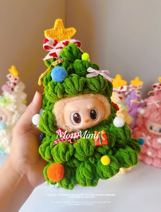 15-17cm The Monsters Labubu Christmas Tree-Themed Onesie-L042