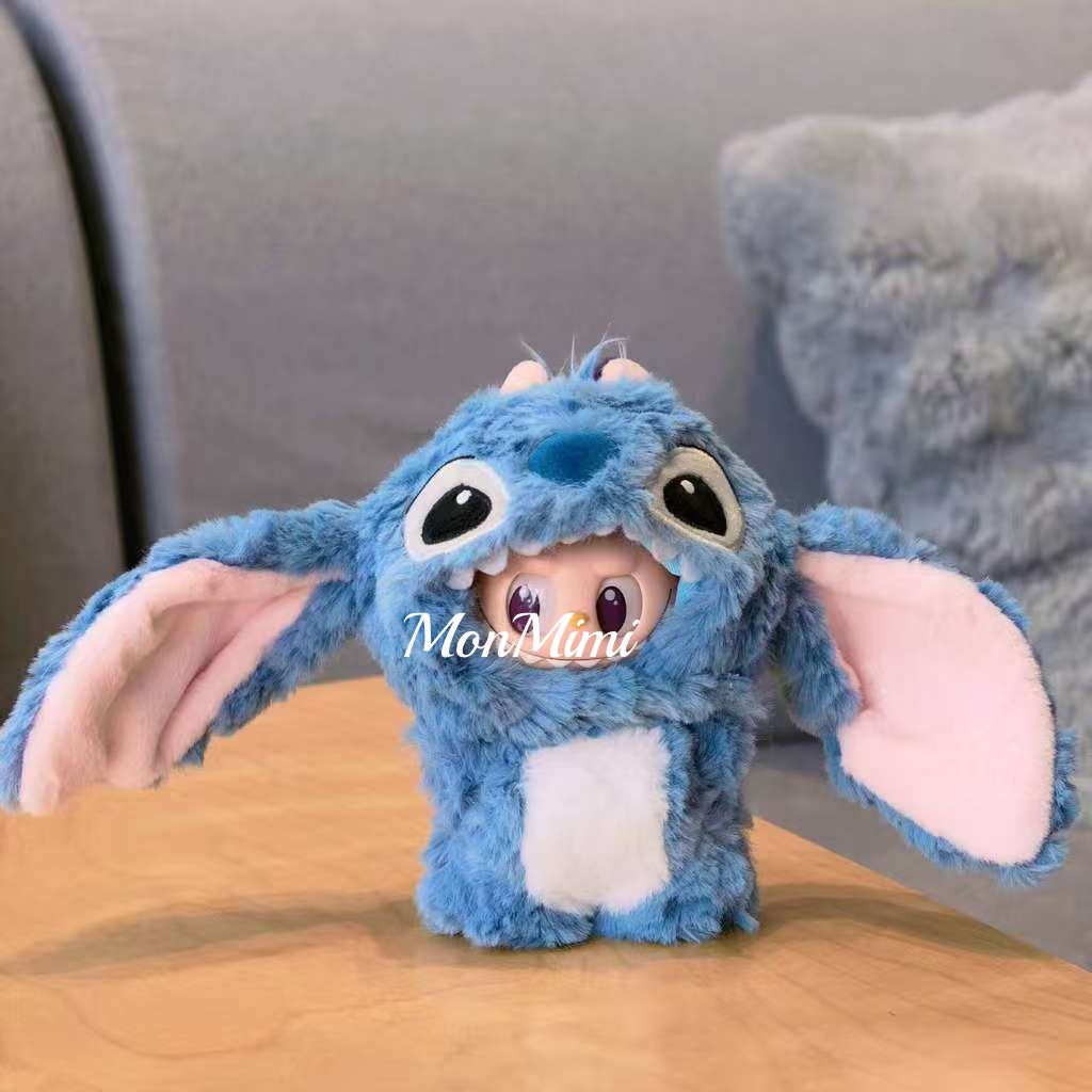 15–17cm The Monsters Labubu Plush Stitch Set Doll Clothes – L025