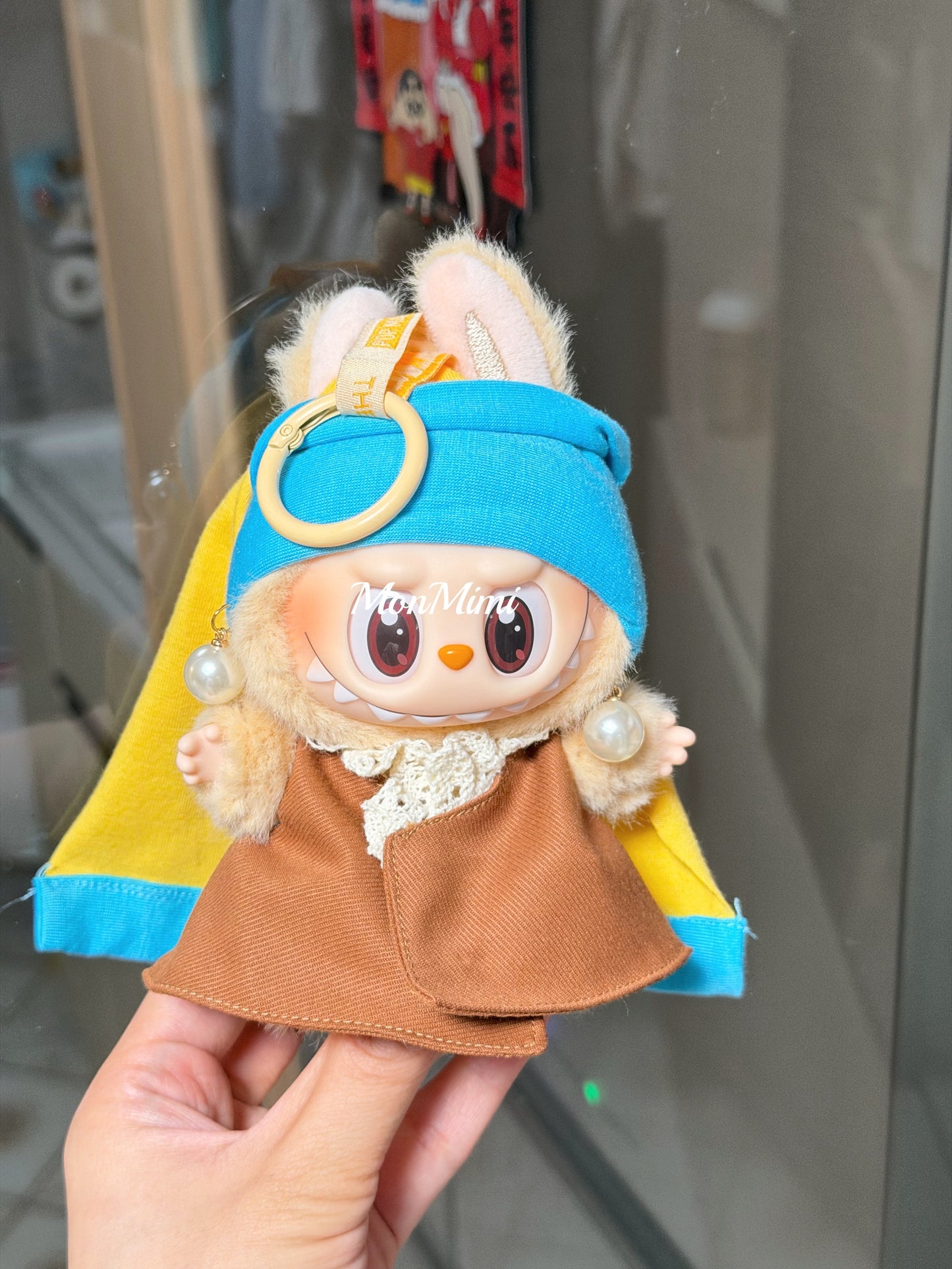 15–17cm The Monsters Labubu Girl with a Pearl Earring Doll Outfit – L029