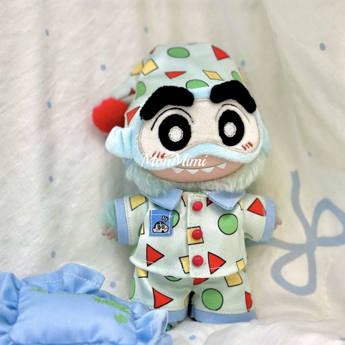 15–17cm The Monsters Labubu Cute Crayon Shin-chan Pajama Doll Outfit – L031