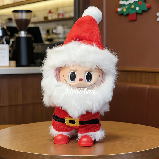 15–17cm The Monsters Labubu Christmas White-Beard Santa Claus Set – L044