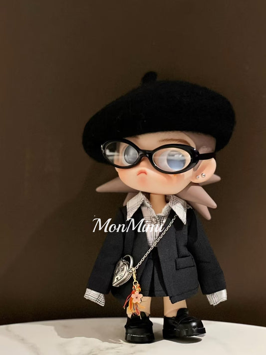 ZSiga 1/8 Doll Gray Black Suit Set-Z081