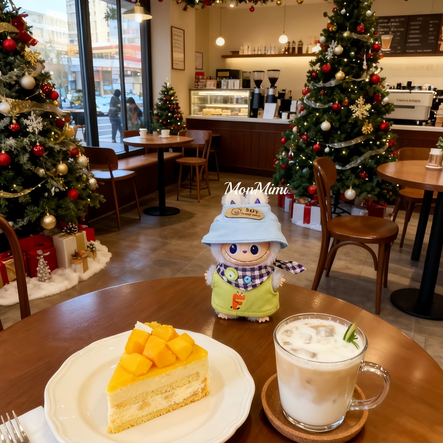 10cm Mini Monsters Labubu Cute Letter Doll Outfit Lm009