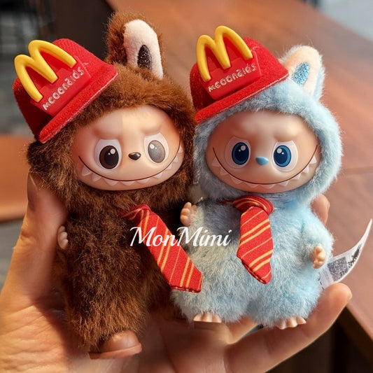 10cm Mini Monsters Labubu Cloth McD’s Mini Staff Costume-Lm002