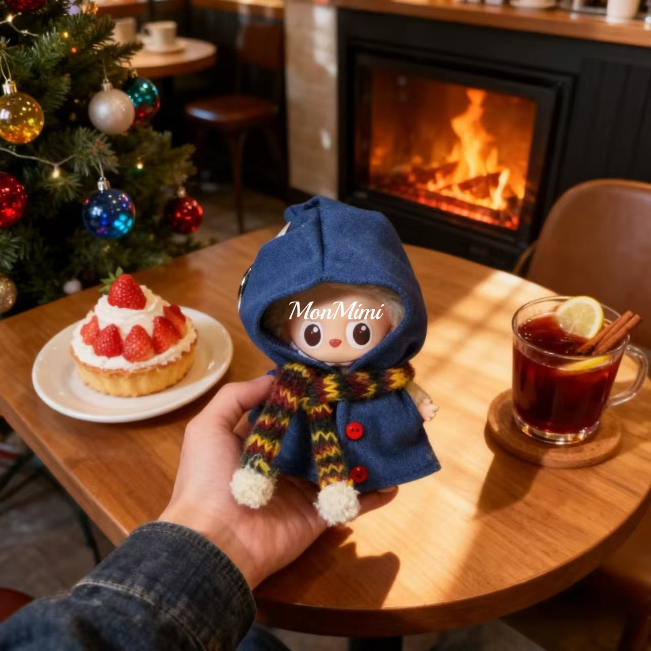 10cm The Mini Monsters Labubu Wizard Robe Lm008