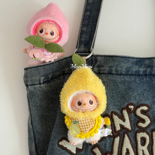 10cm Mini Monsters Labubu Mini Fruit Costume Lm011