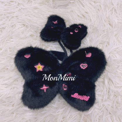 15-17cm The Monsters Labubu BlackPink Bowknot Set-L020