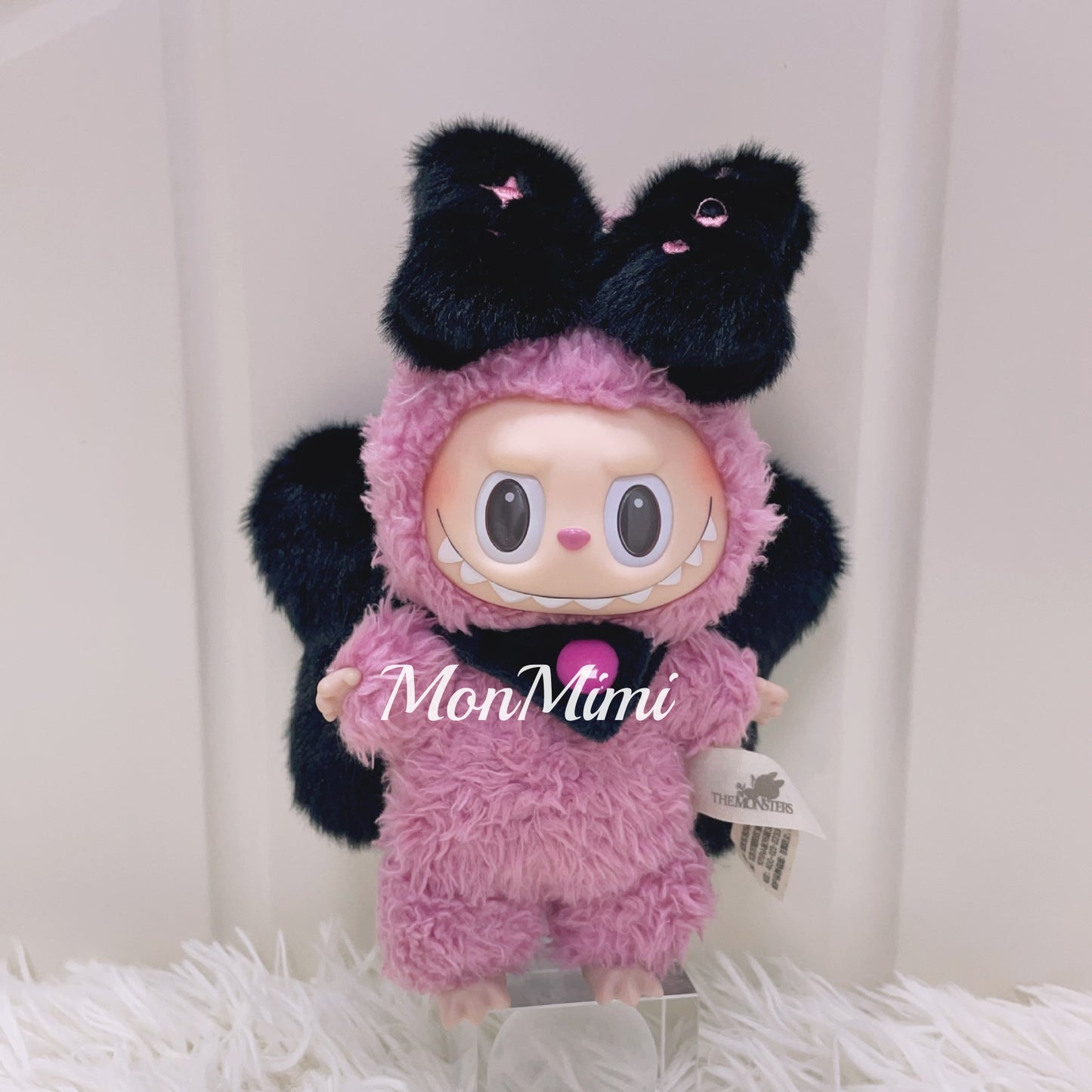 15-17cm The Monsters Labubu BlackPink Bowknot Set-L020