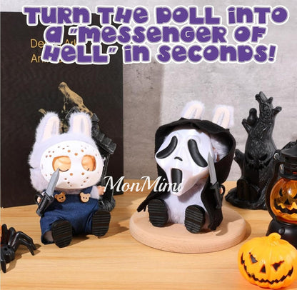 15-17cm The Monsters Labubu Halloween Horror Mask Set-L021