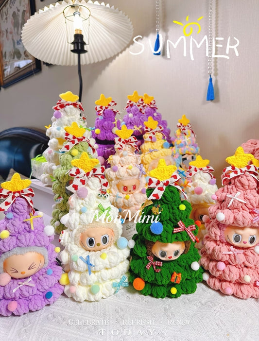 15-17cm The Monsters Labubu Christmas Tree-Themed Onesie-L042