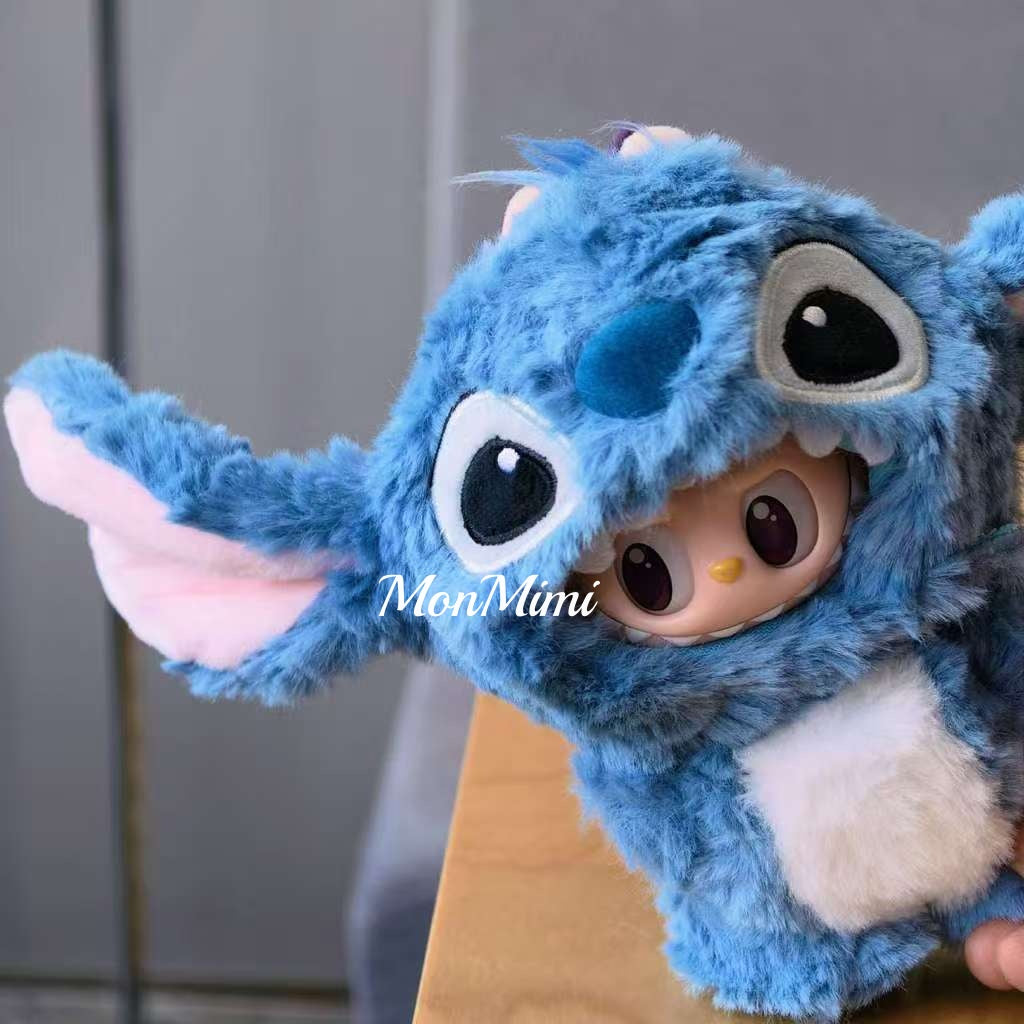 15–17cm The Monsters Labubu Plush Stitch Set Doll Clothes – L025
