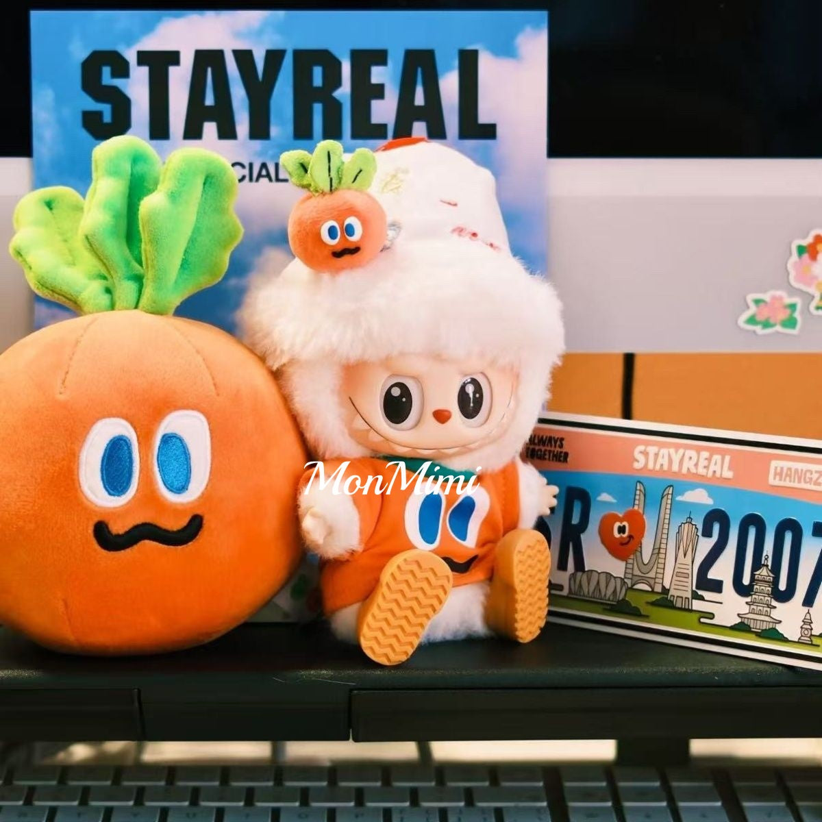 15–17cm The Monsters Labubu Cute Carrot Doll Outfit – L027
