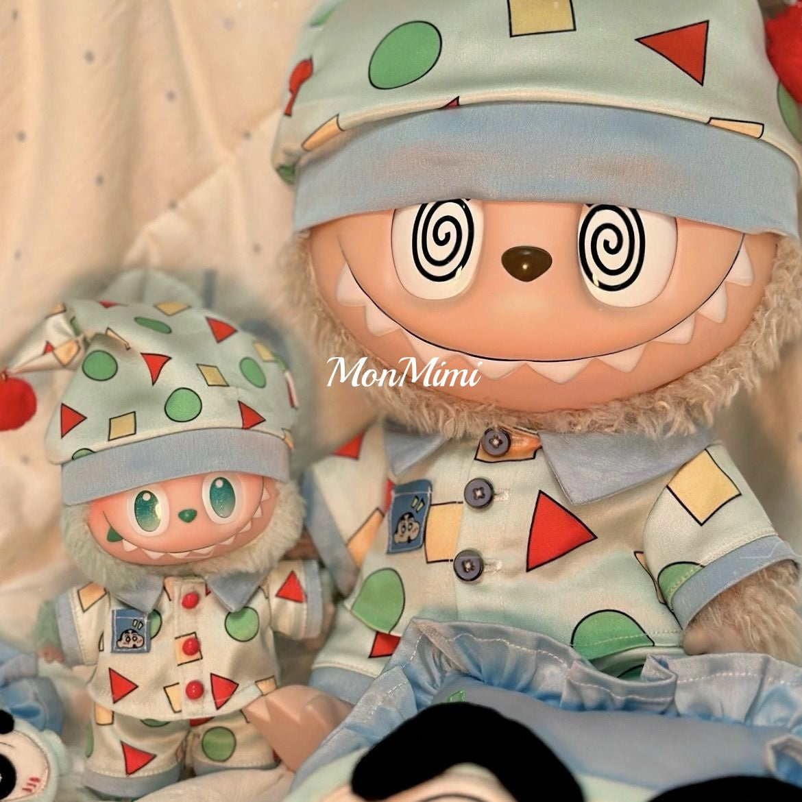 15–17cm The Monsters Labubu Cute Crayon Shin-chan Pajama Doll Outfit – L031