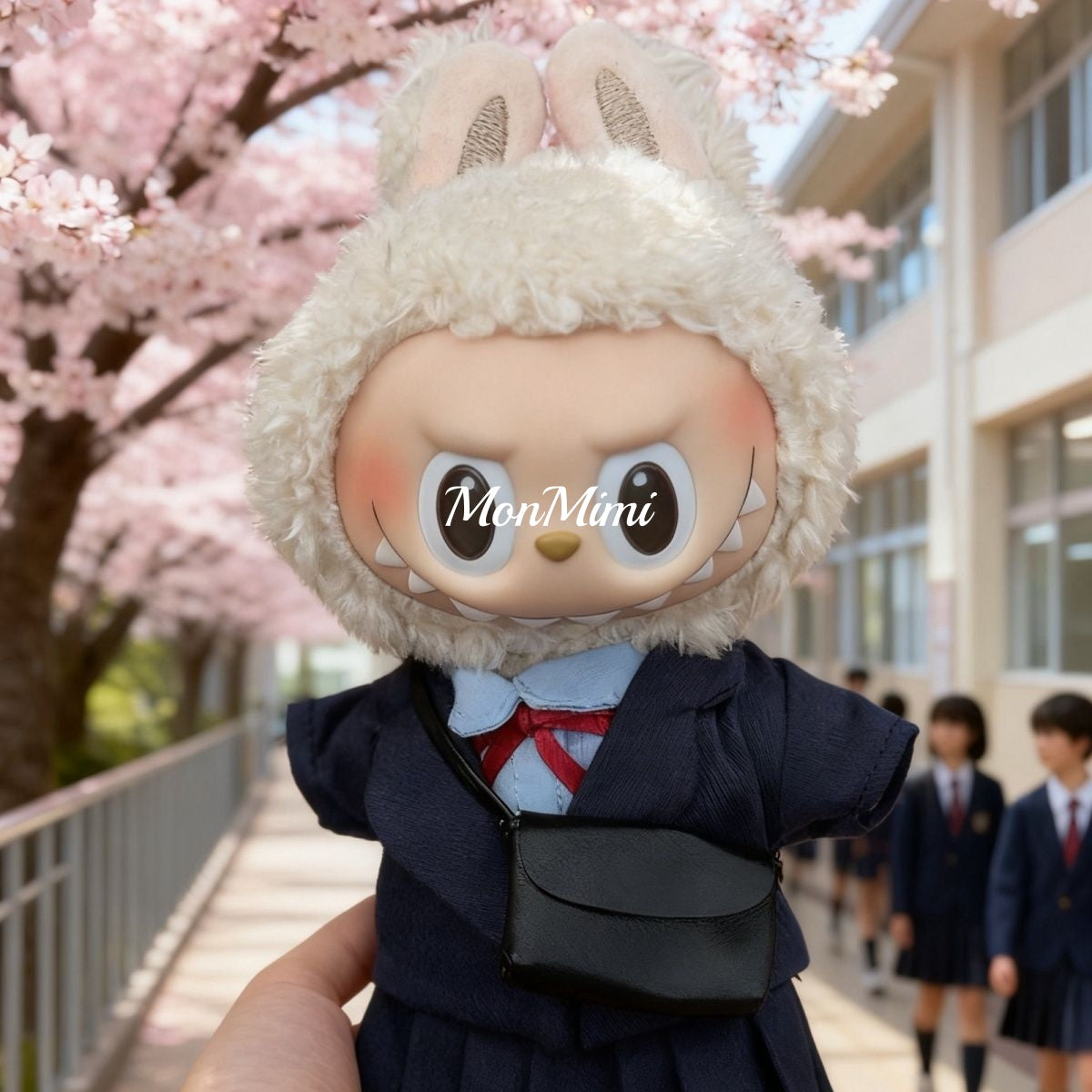 [Pre-Order]15–17cm The Monsters Labubu Japanese School Uniform Doll Outfit – L034