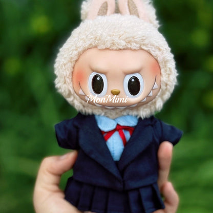 [Pre-Order]15–17cm The Monsters Labubu Japanese School Uniform Doll Outfit – L034