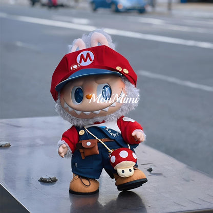 15–17cm The Monsters Labubu Super Mario Cute Doll Outfit – L037