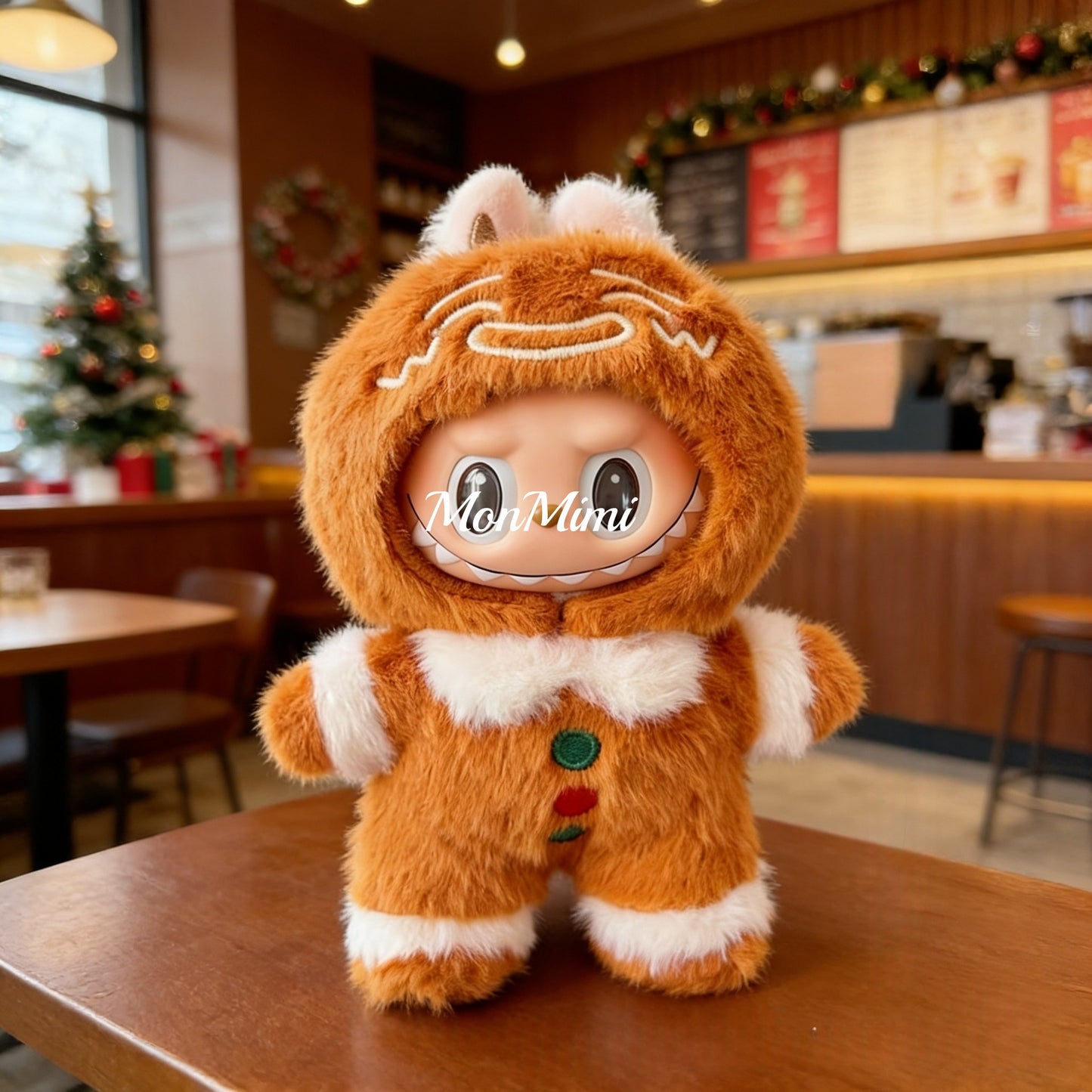 15–17cm The Monsters Labubu Christmas Gingerbread Plush Set – L043