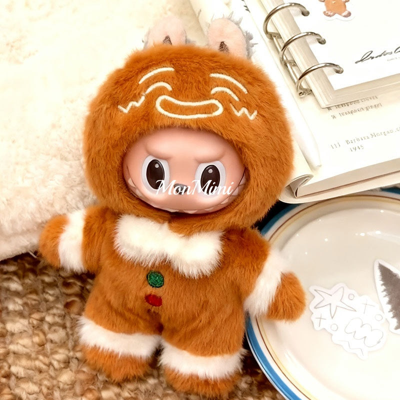 15–17cm The Monsters Labubu Christmas Gingerbread Plush Set – L043