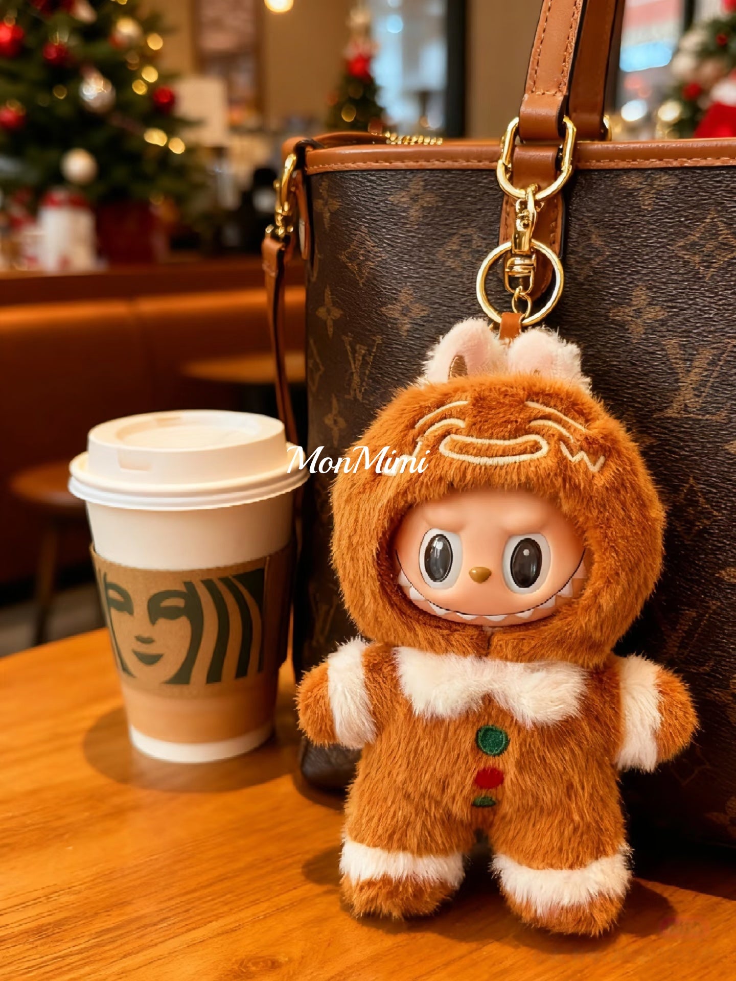 15–17cm The Monsters Labubu Christmas Gingerbread Plush Set – L043