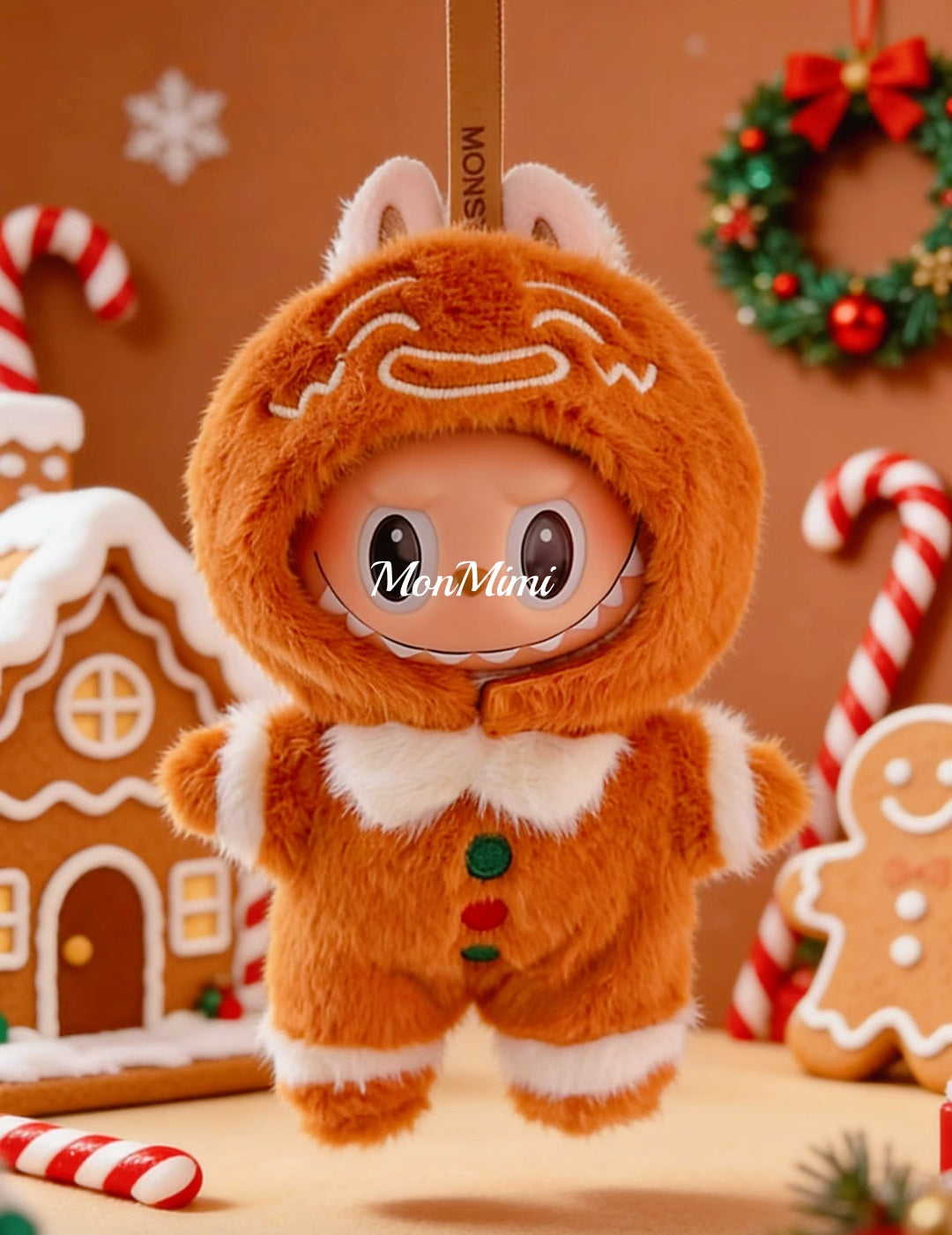 15–17cm The Monsters Labubu Christmas Gingerbread Plush Set – L043