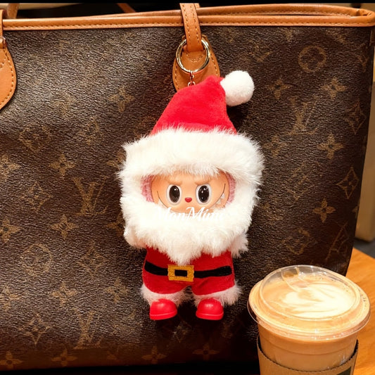 15–17cm The Monsters Labubu Christmas White-Beard Santa Claus Set – L044