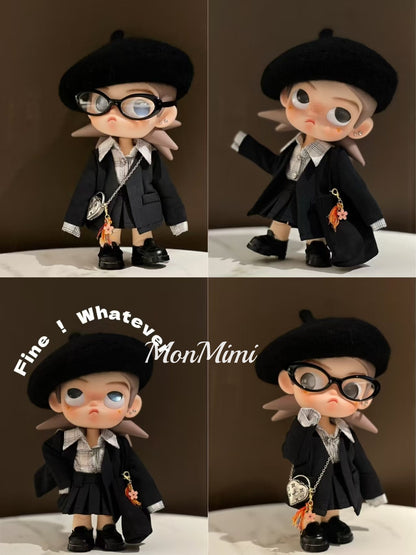 ZSiga 1/8 Doll Gray Black Suit Set-Z081