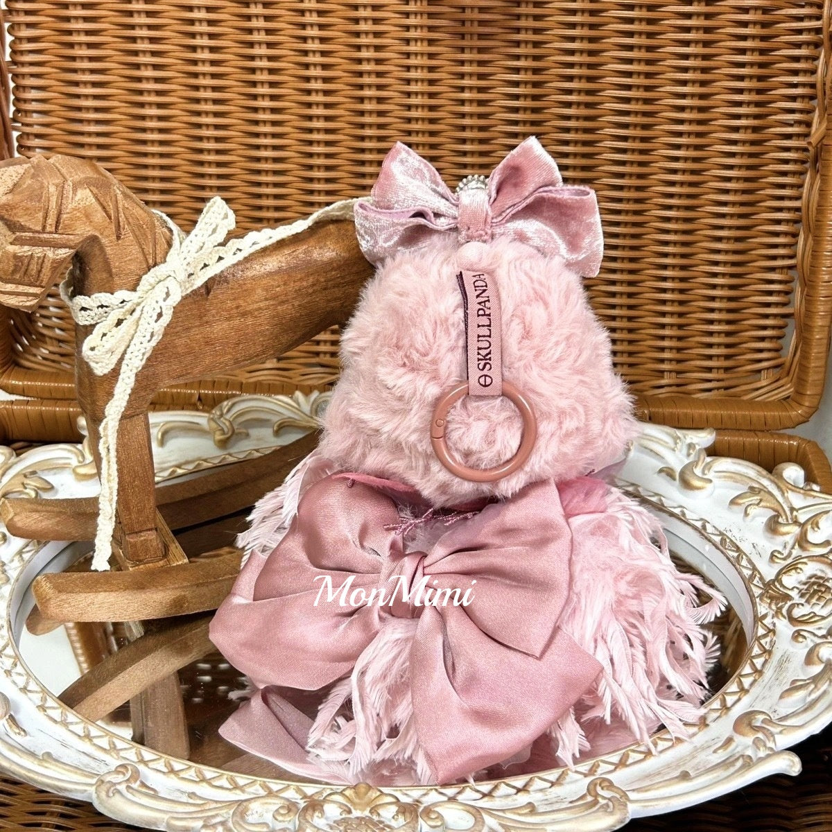 SKULLPANDA Doll Cloth Purple Velvet Rose Dress – SP002