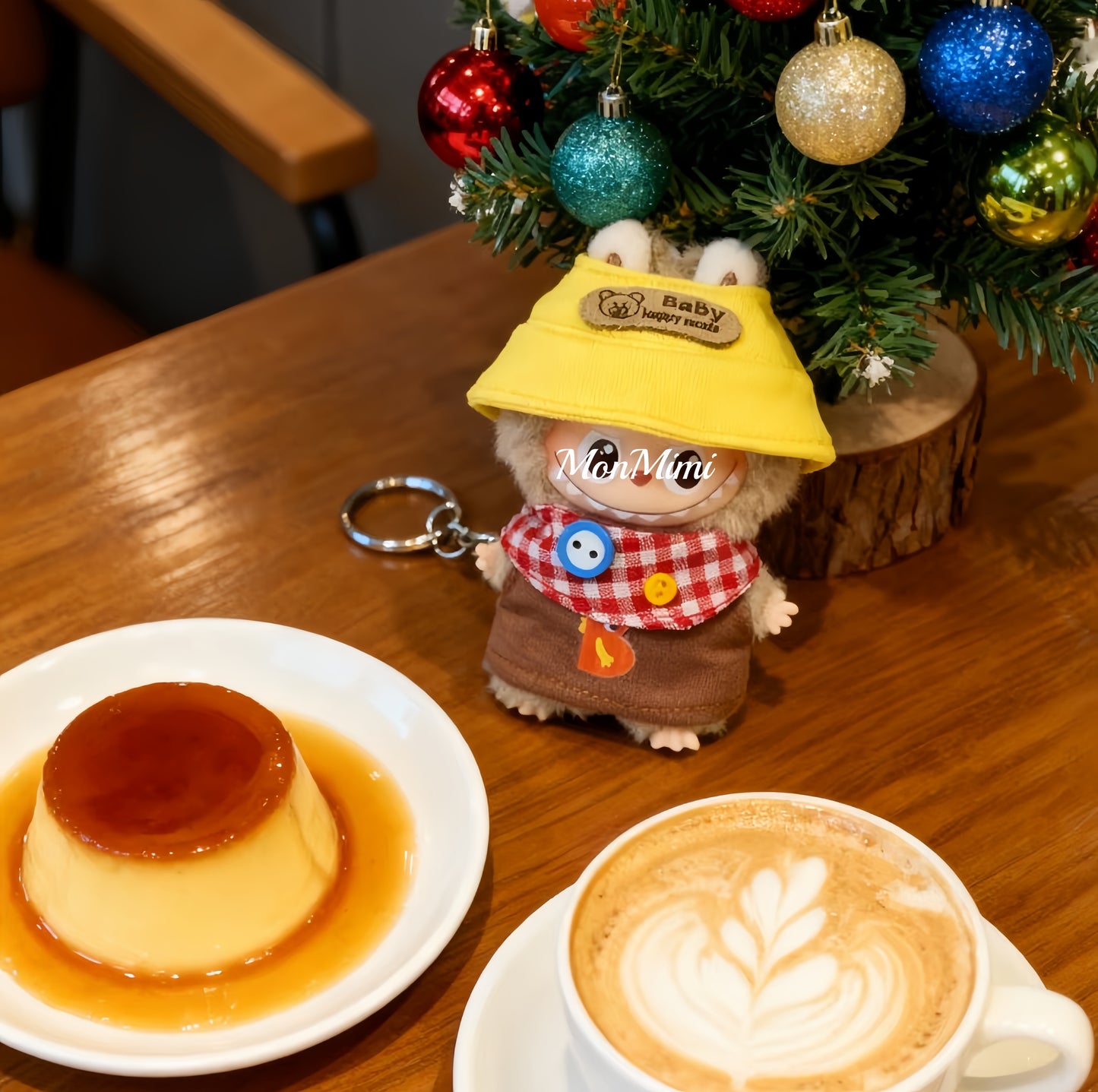 10cm Mini Monsters Labubu Cute Letter Doll Outfit Lm009